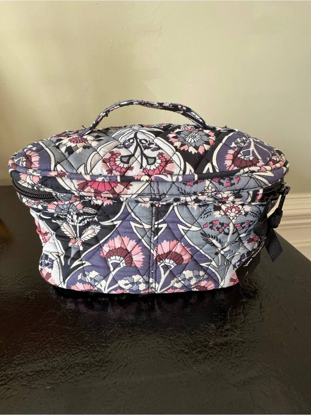 Vera Bradley Train Case Cosmetics Bag In Ornate Blooms NWOT